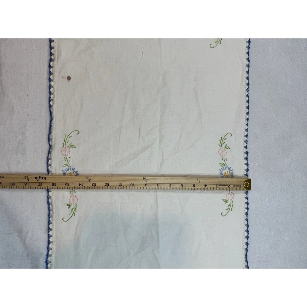 Lot Vtg Assorted Sizes Mixed Lot Cotton‎ Linen Runners Pillowcase Floral Dog